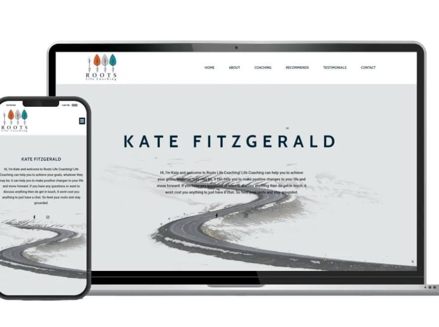 Web design for Root Life Coaching — Life coaching